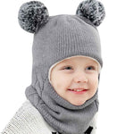 Kids Winter Warm Caps Scarf Set - Babies Hunt
