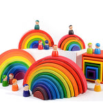 Baby Toys Large Rainbow Blocks - Babies Hunt