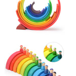 Baby Toys Large Rainbow Blocks - Babies Hunt