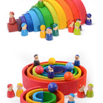 Baby Toys Large Rainbow Blocks - Babies Hunt