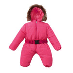 Infant Baby Fur Hooded Snowsuit - Babies Hunt
