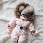 Infant Baby Fur Hooded Snowsuit - Babies Hunt