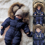 Infant Baby Fur Hooded Snowsuit - Babies Hunt