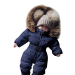 Infant Baby Fur Hooded Snowsuit - Babies Hunt