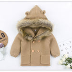 Baby Winter Fur Hooded Sweaters - Babies Hunt