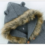 Baby Winter Fur Hooded Sweaters - Babies Hunt