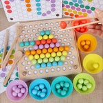 Baby Color Bead Wooden Educational Toy - Babies Hunt