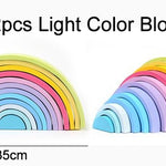 Baby Toys Large Rainbow Blocks - Babies Hunt