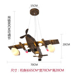 Industrial Wind Retro Aircraft Chandelier - Babies Hunt