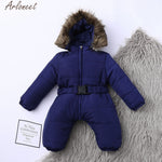 Infant Baby Fur Hooded Snowsuit - Babies Hunt