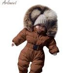 Infant Baby Fur Hooded Snowsuit - Babies Hunt