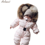 Infant Baby Fur Hooded Snowsuit - Babies Hunt