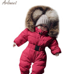 Infant Baby Fur Hooded Snowsuit - Babies Hunt
