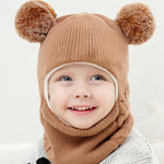 Kids Winter Warm Caps Scarf Set - Babies Hunt
